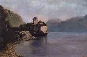 Gustave Courbet The Chateau de Chillon oil